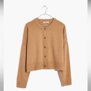 Clemence Cropped Cardigan Sweater Heather Carmel | Great Condition